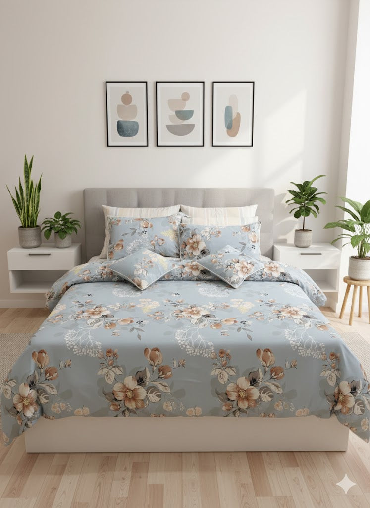 IV709 Cotton Duvet Cover Set - Without Filling