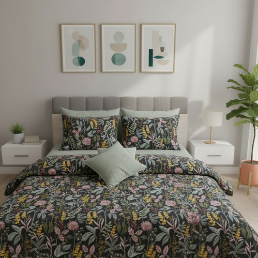 IV752 Cotton Comforter Set - Light Filling