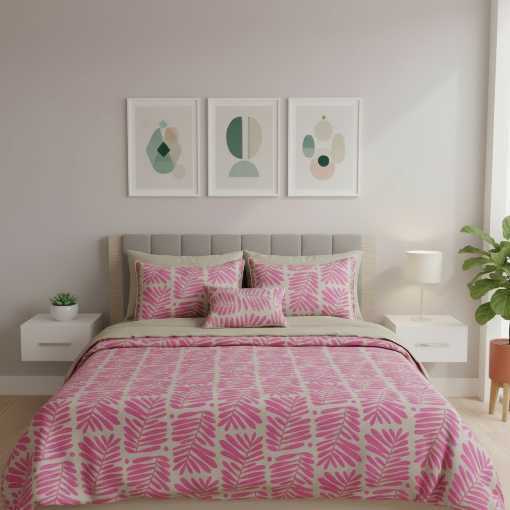 IV756 Cotton Comforter Set - Light Filling