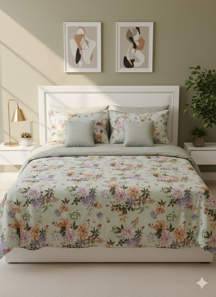 IV772 Cotton Comforter Set - Light Filling