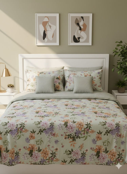 IV772 Cotton Comforter Set - Light Filling