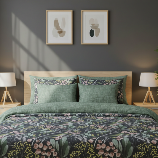 IV796 Cotton Comforter Set - Light Filling