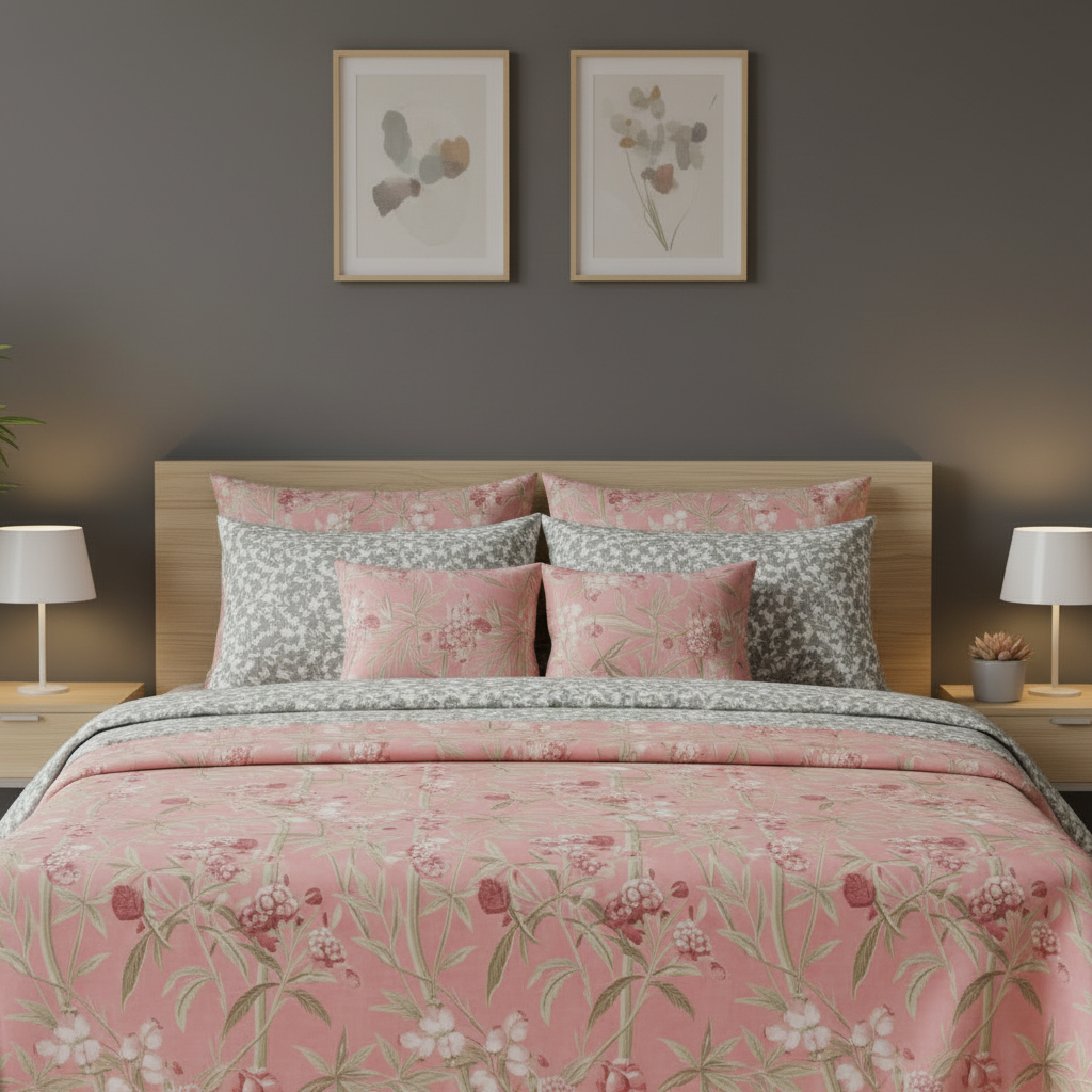 IV797 Cotton Comforter Set - Light Filling
