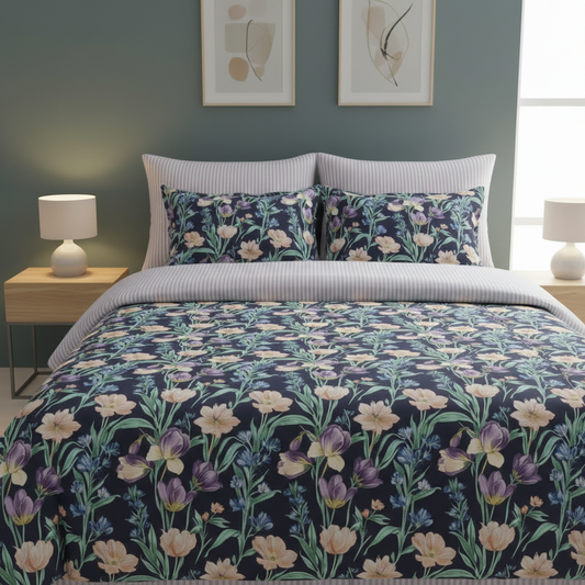 IV803 Cotton Duvet Cover Set - Without Filling