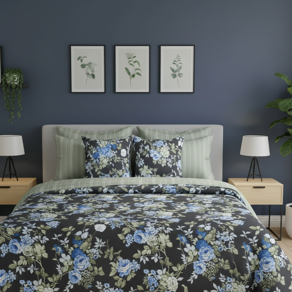 IV806 Cotton Duvet Cover Set - Without Filling