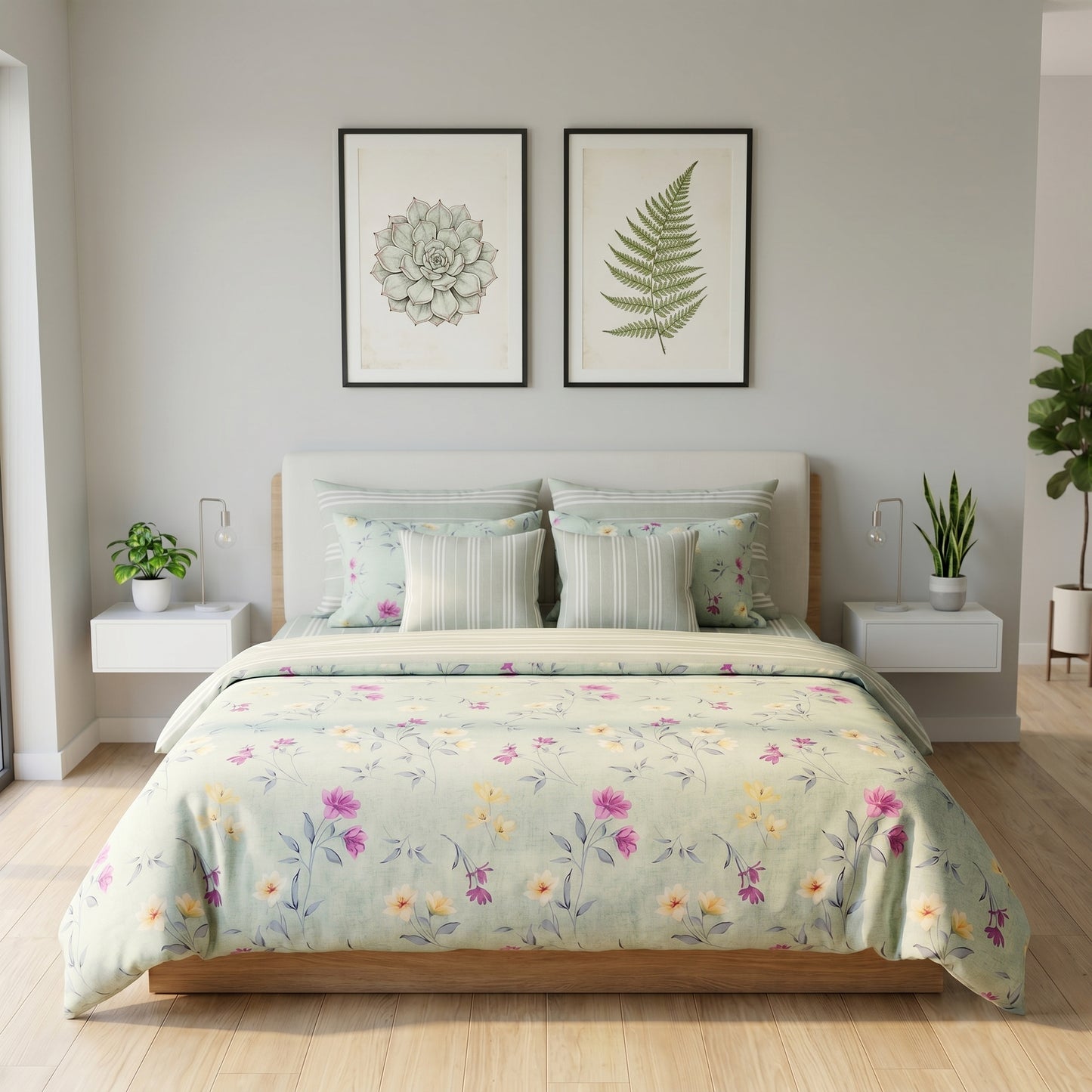 IV903 Cotton Comforter Set - Light Filling