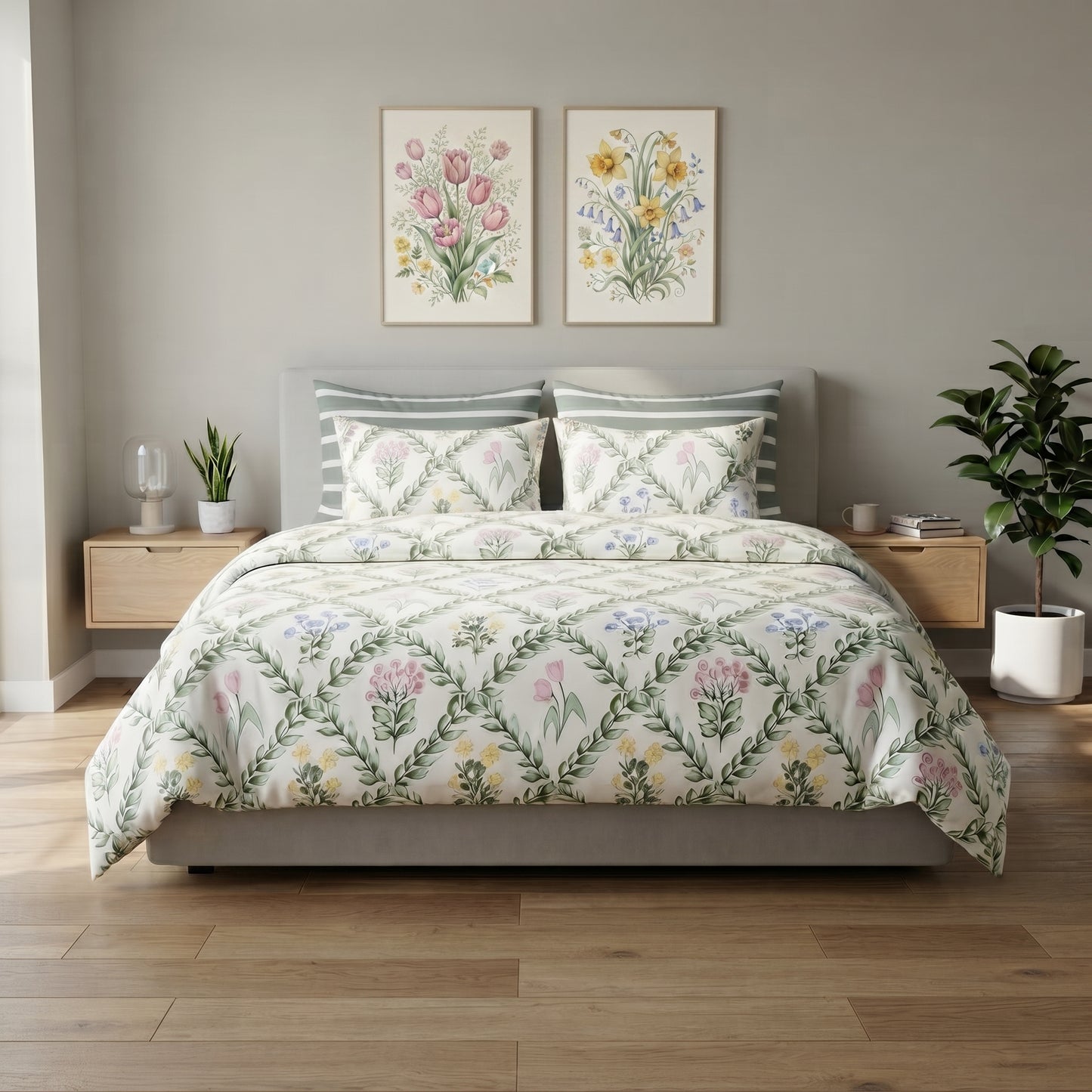 Spring Meadow Trellis Comforter Set