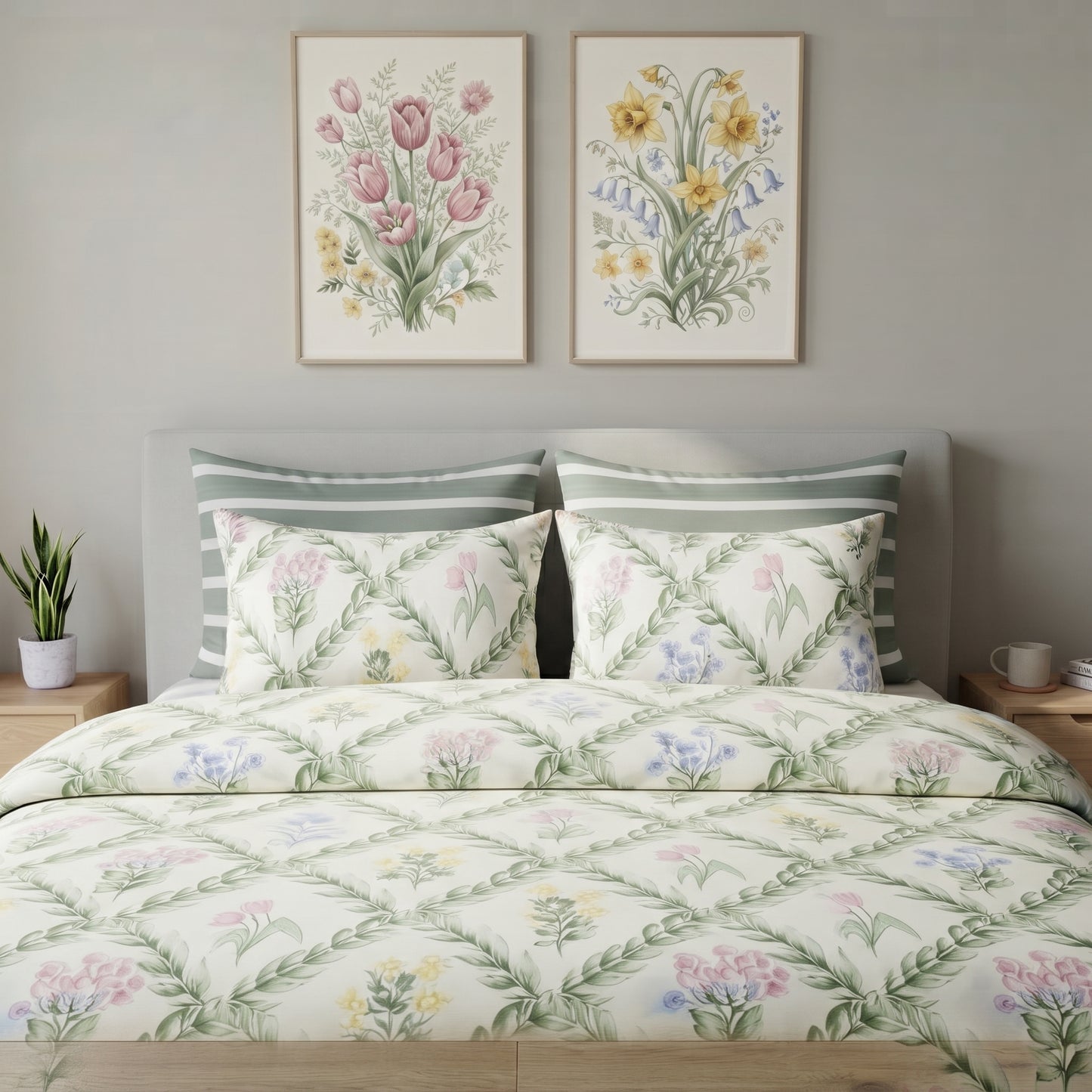 Spring Meadow Trellis Comforter Set