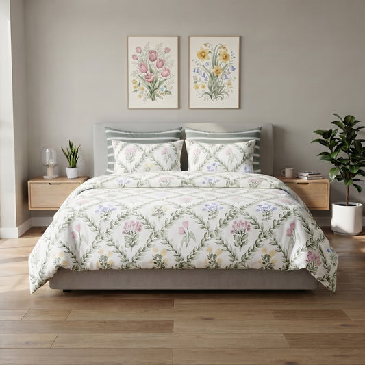 Spring Meadow Trellis Comforter Set