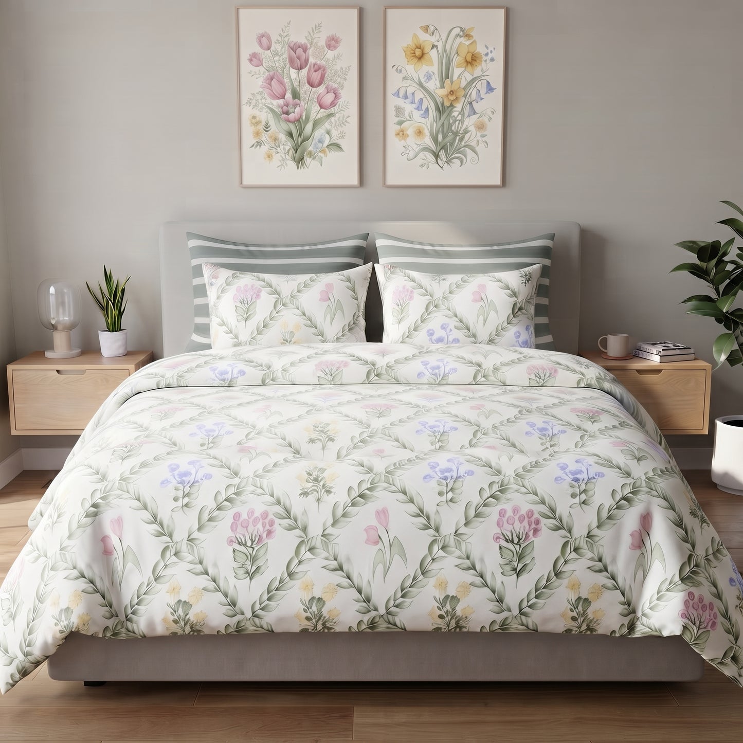Spring Meadow Trellis Comforter Set