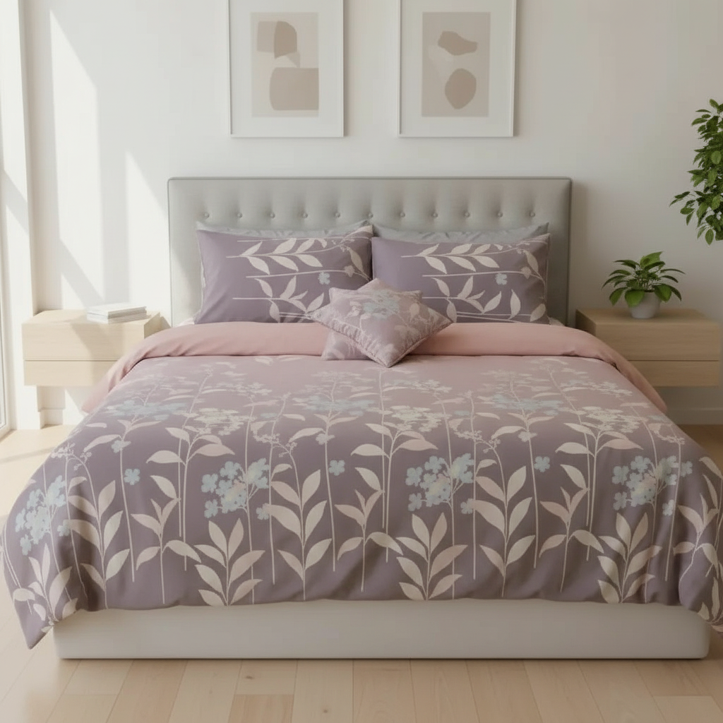 IV726 Percale Cotton Duvet Cover Set - Without Filling