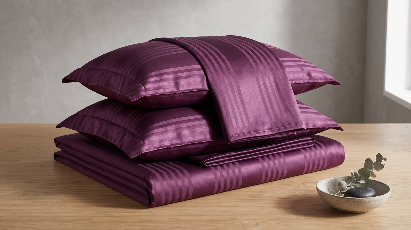 Royal Amethyst Mirage Bed Sheet Set