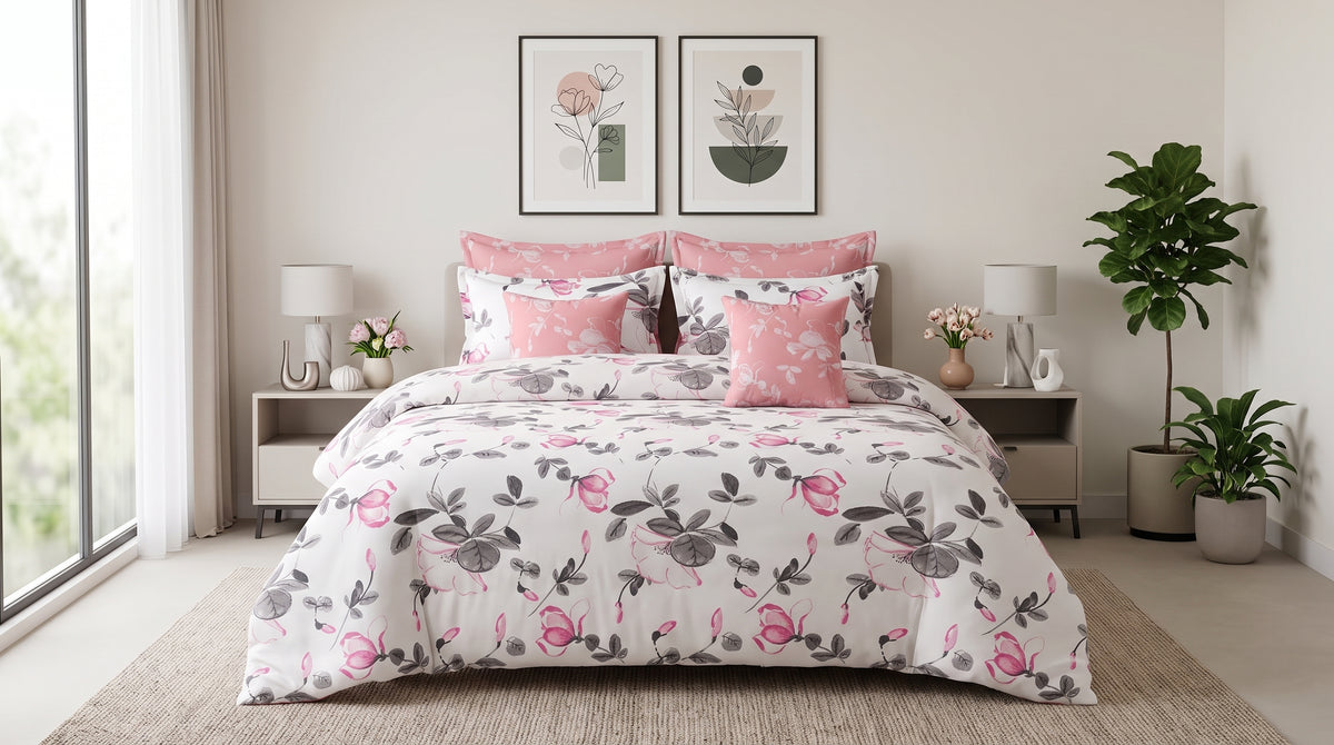 Bloom & Charcoal Comforter Set