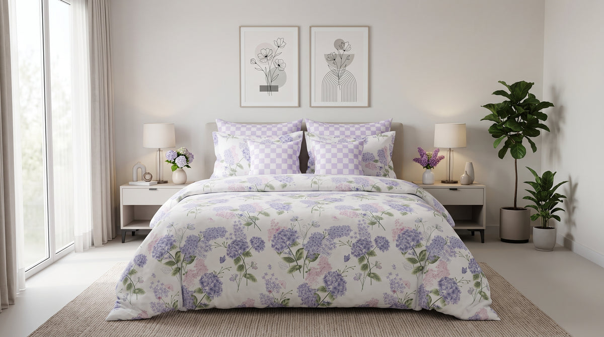 Lilac Bloom Comforter Set