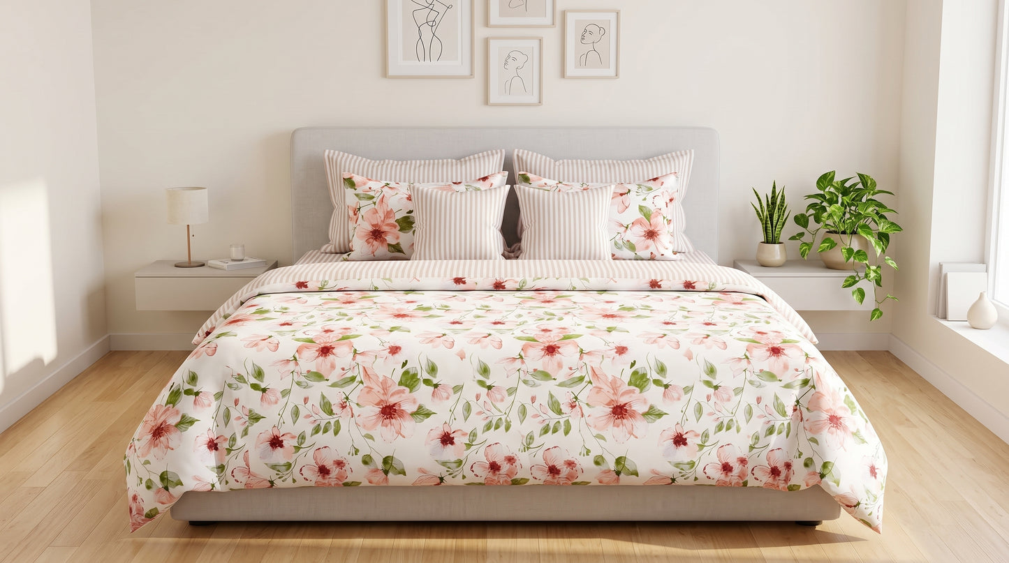 Whispering Peony Duvet Cover Set