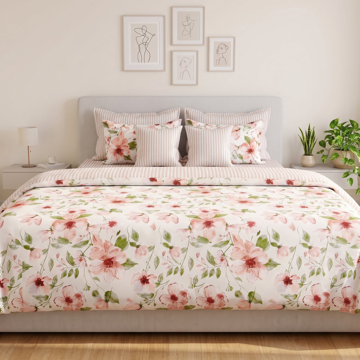 Whispering Peony Duvet Cover Set