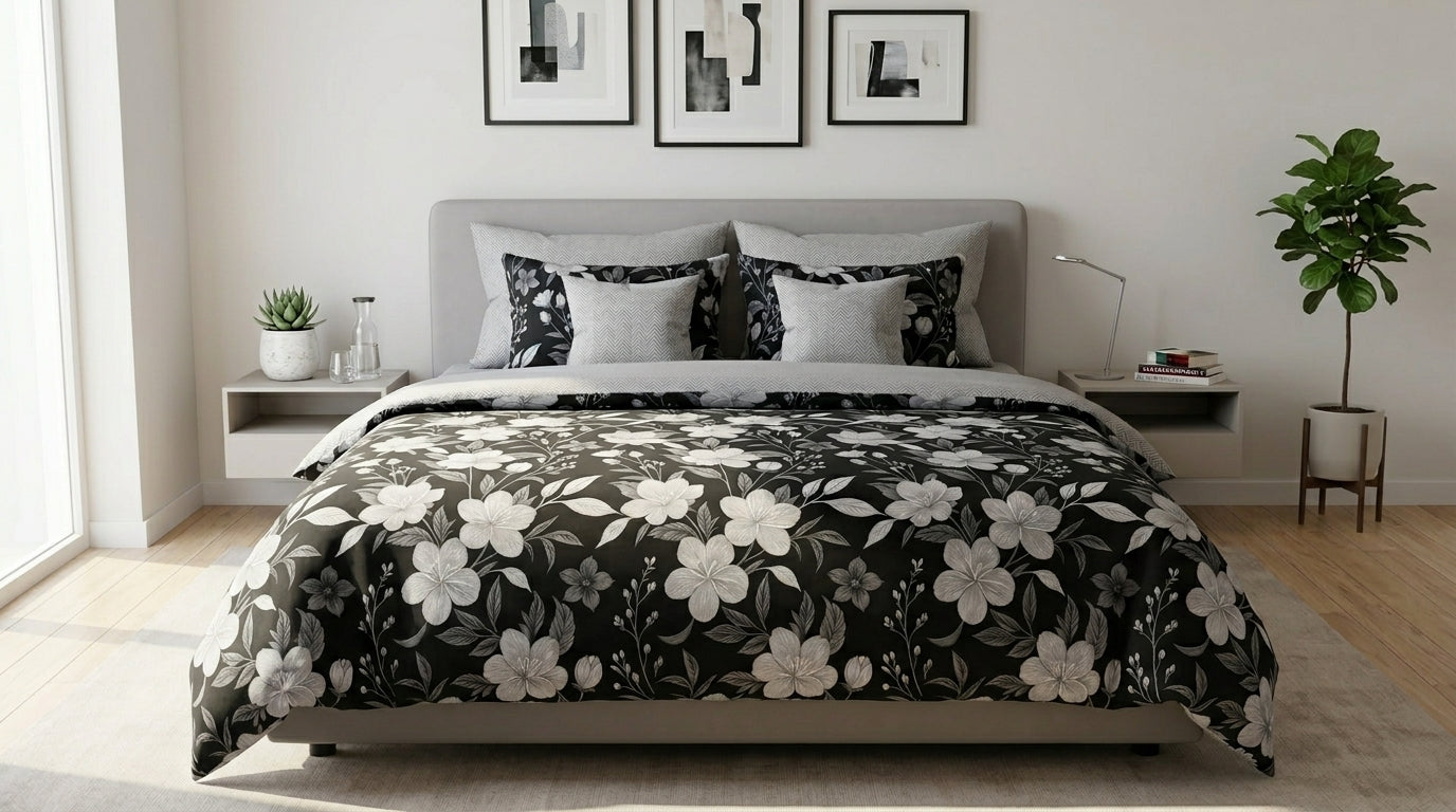 IV901 Cotton Comforter Set - Light Filling