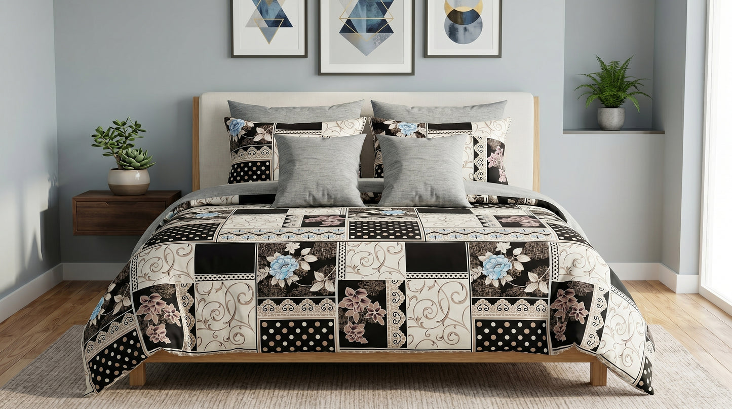 IV874 Cotton Duvet Cover Set - Without Filling
