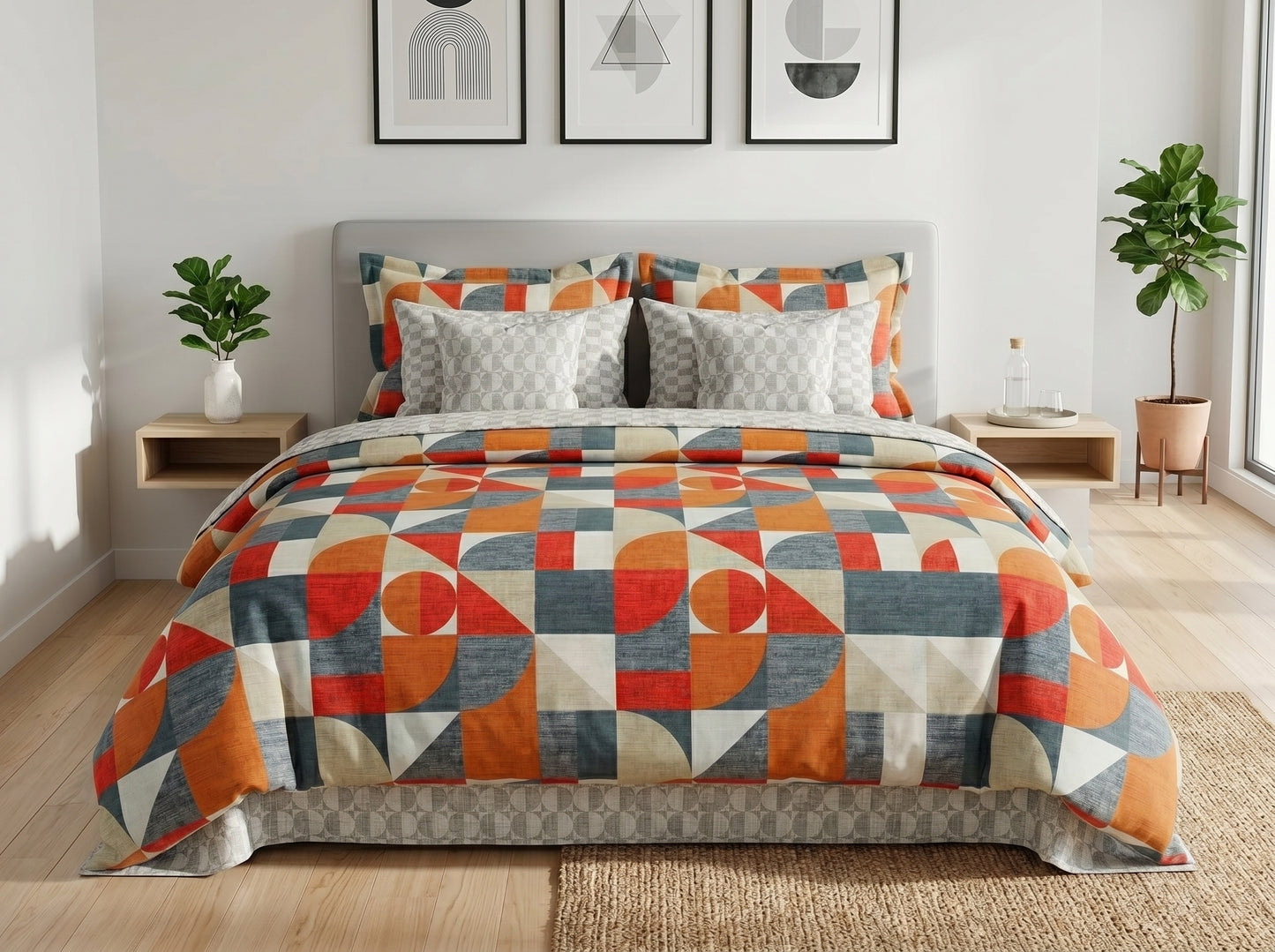 IV872 Cotton Duvet Cover Set - Without Filling