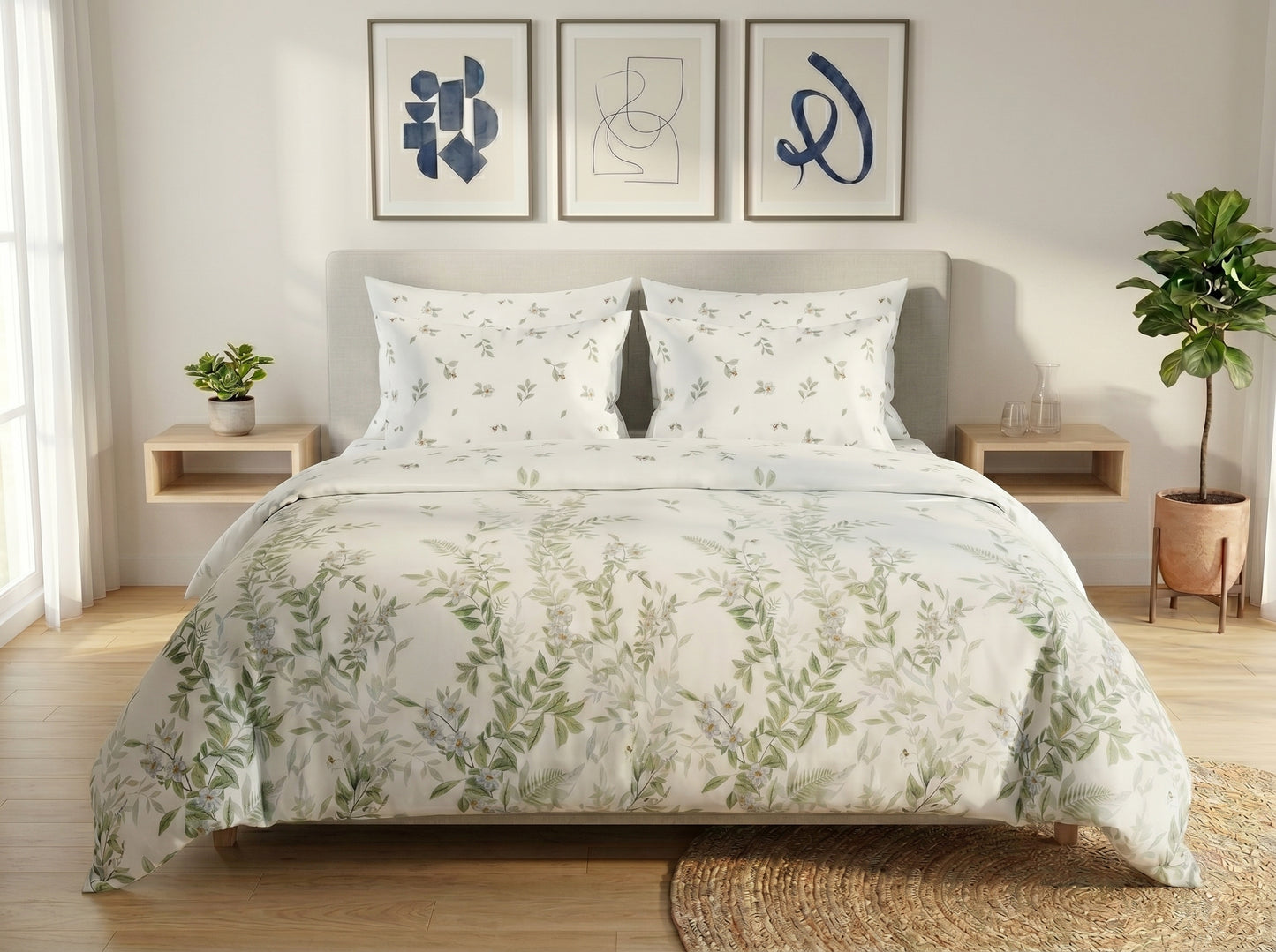 IV873 Cotton Comforter Set - Light Filling