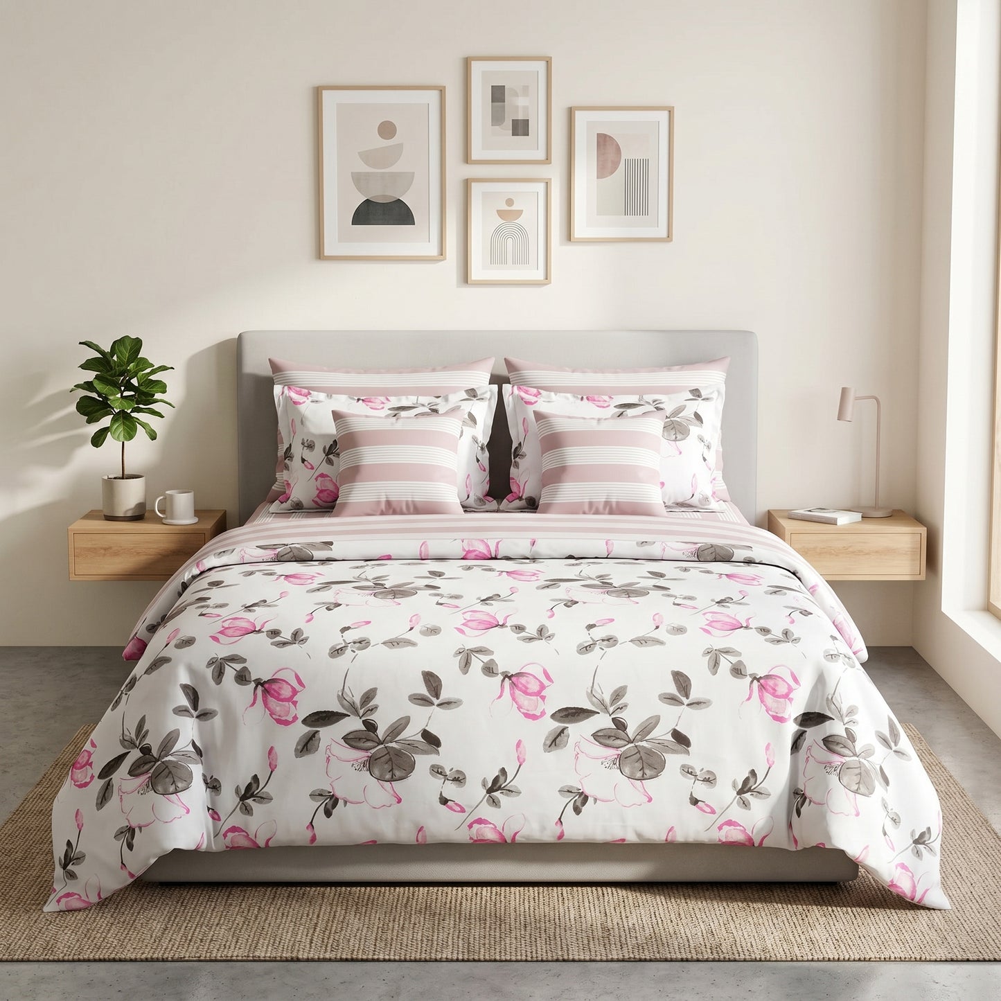 IV894 Cotton Comforter Set - Light Filling