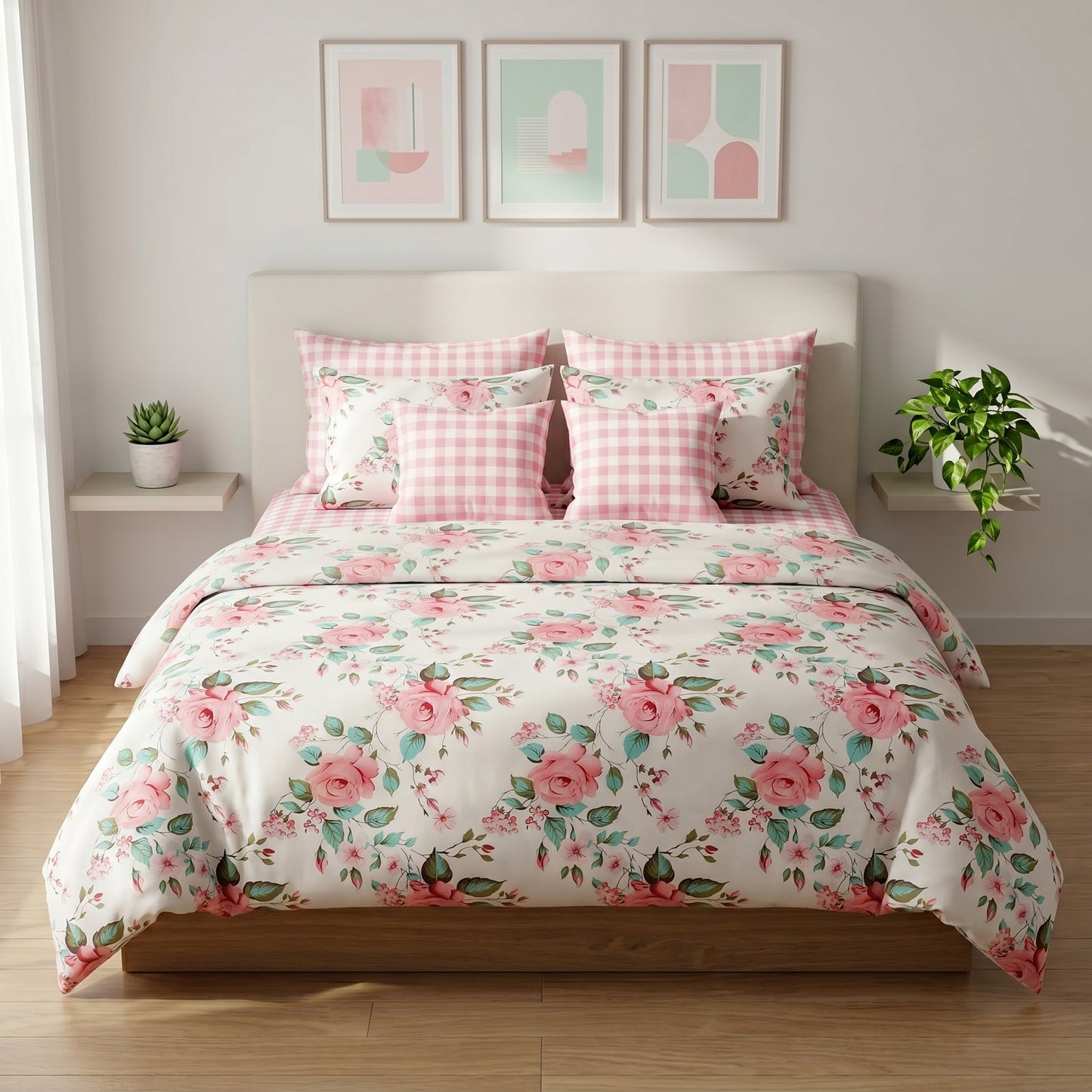 IV892 Cotton Comforter Set - Light Filling