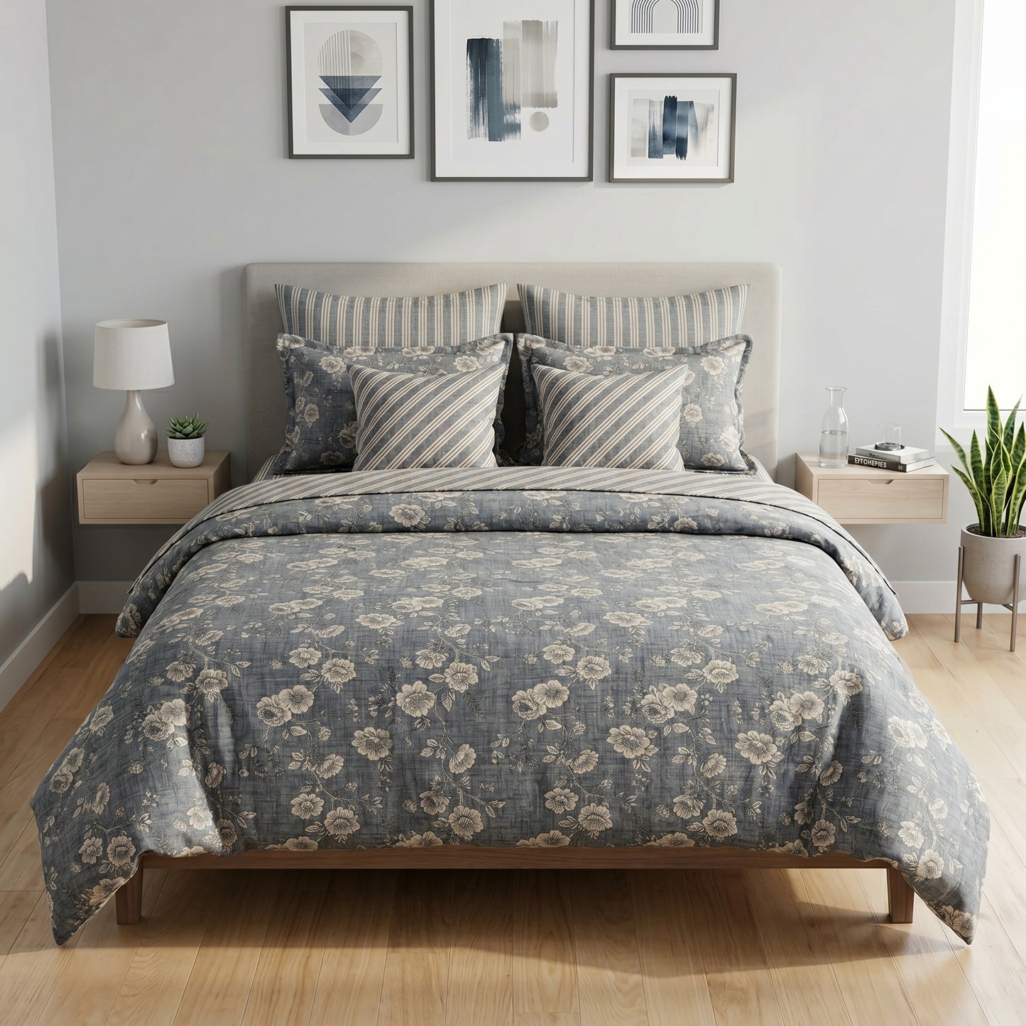 IV887 Cotton Comforter Set - Light Filling
