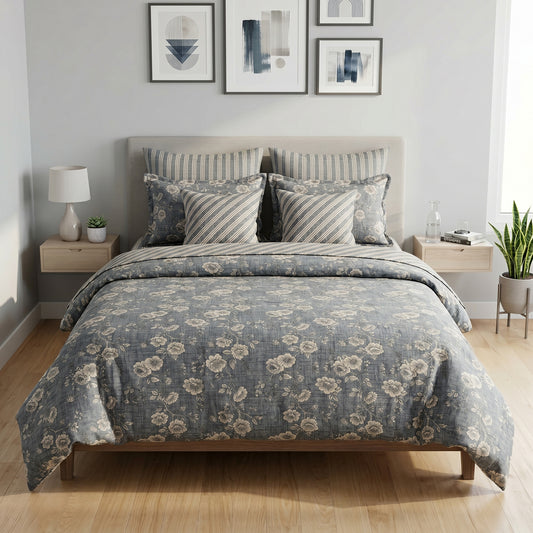 IV887 Cotton Comforter Set - Light Filling
