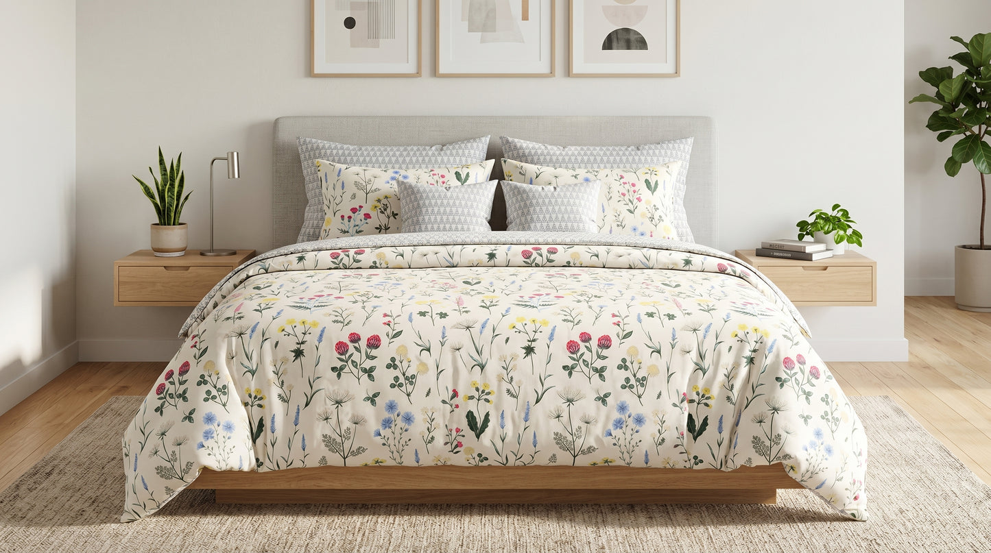 IV900 Cotton Duvet Cover Set - Without Filling