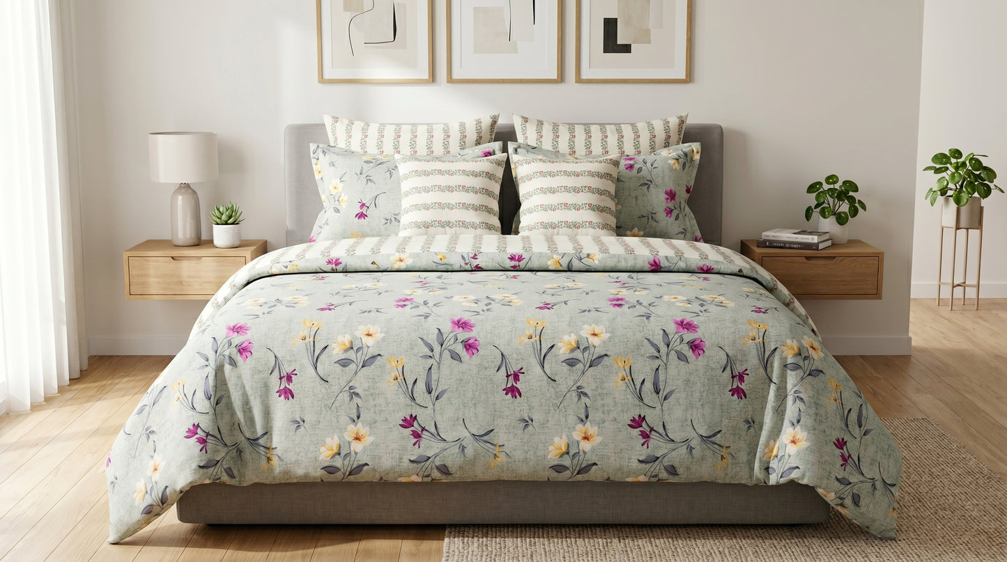 IV903 Cotton Duvet Cover Set - Without Filling