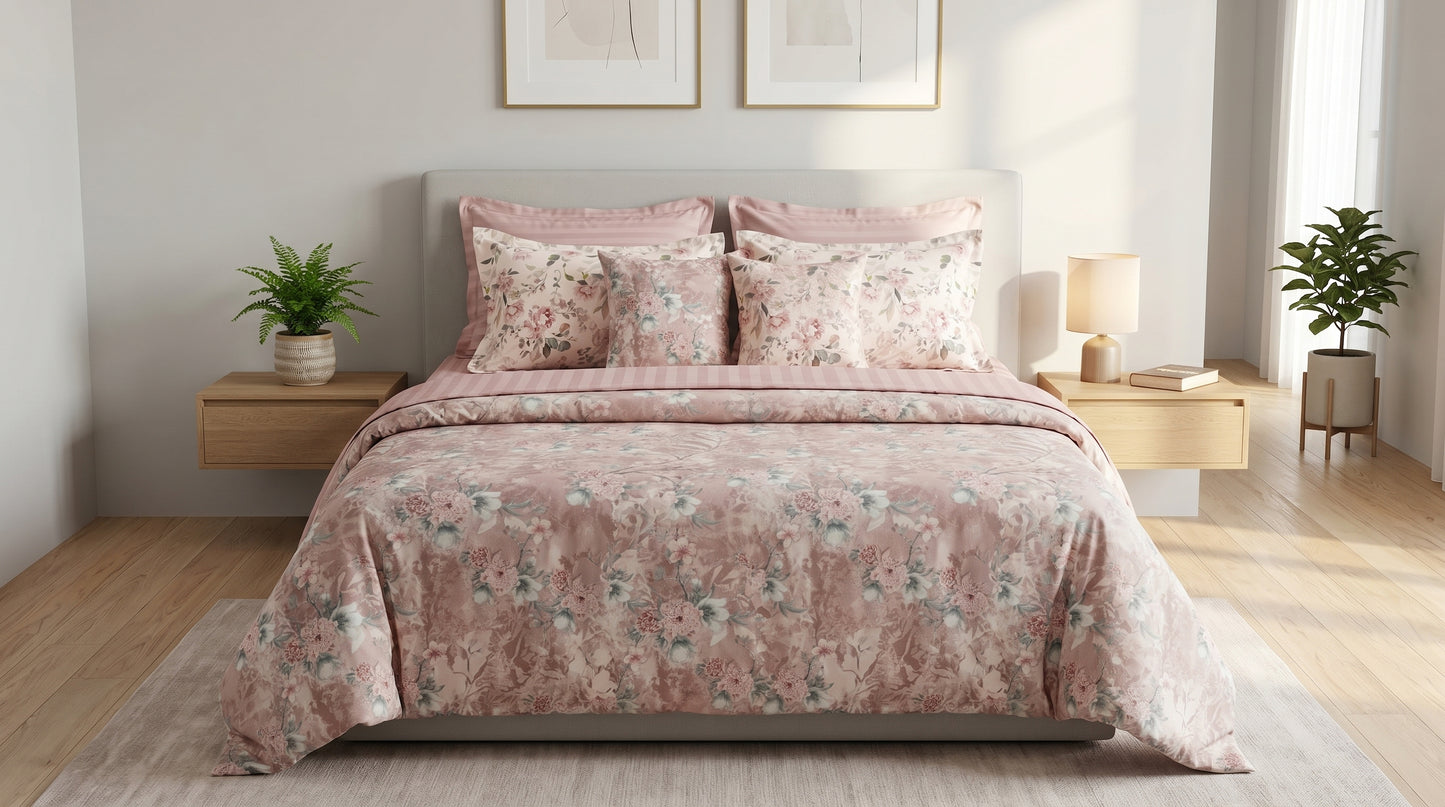 IV920 Luxury Cotton Satin Duvet Cover Set - Without Filling