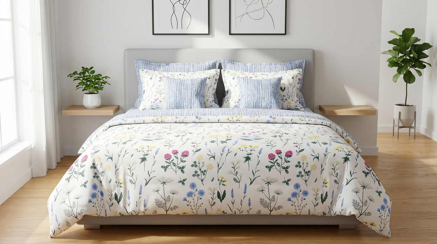 IV900 Cotton Comforter Set - Light Filling