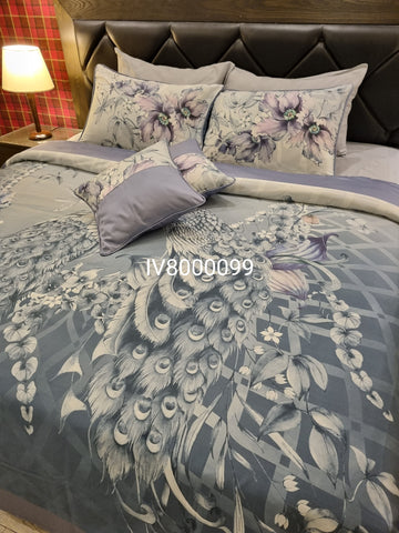 IV8000099 Luxury Cotton Satin Comforter Set - Light Filling
