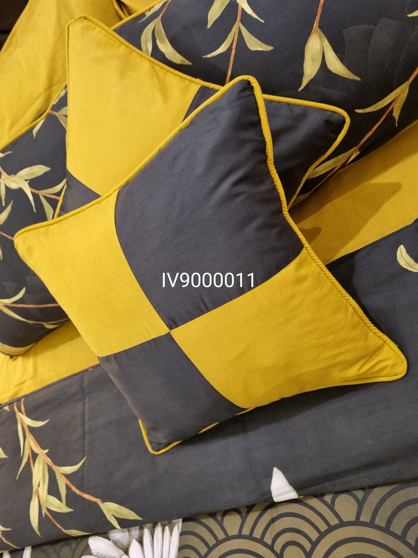 IV900011 Luxury Cotton Satin Comforter Set - Light Filling
