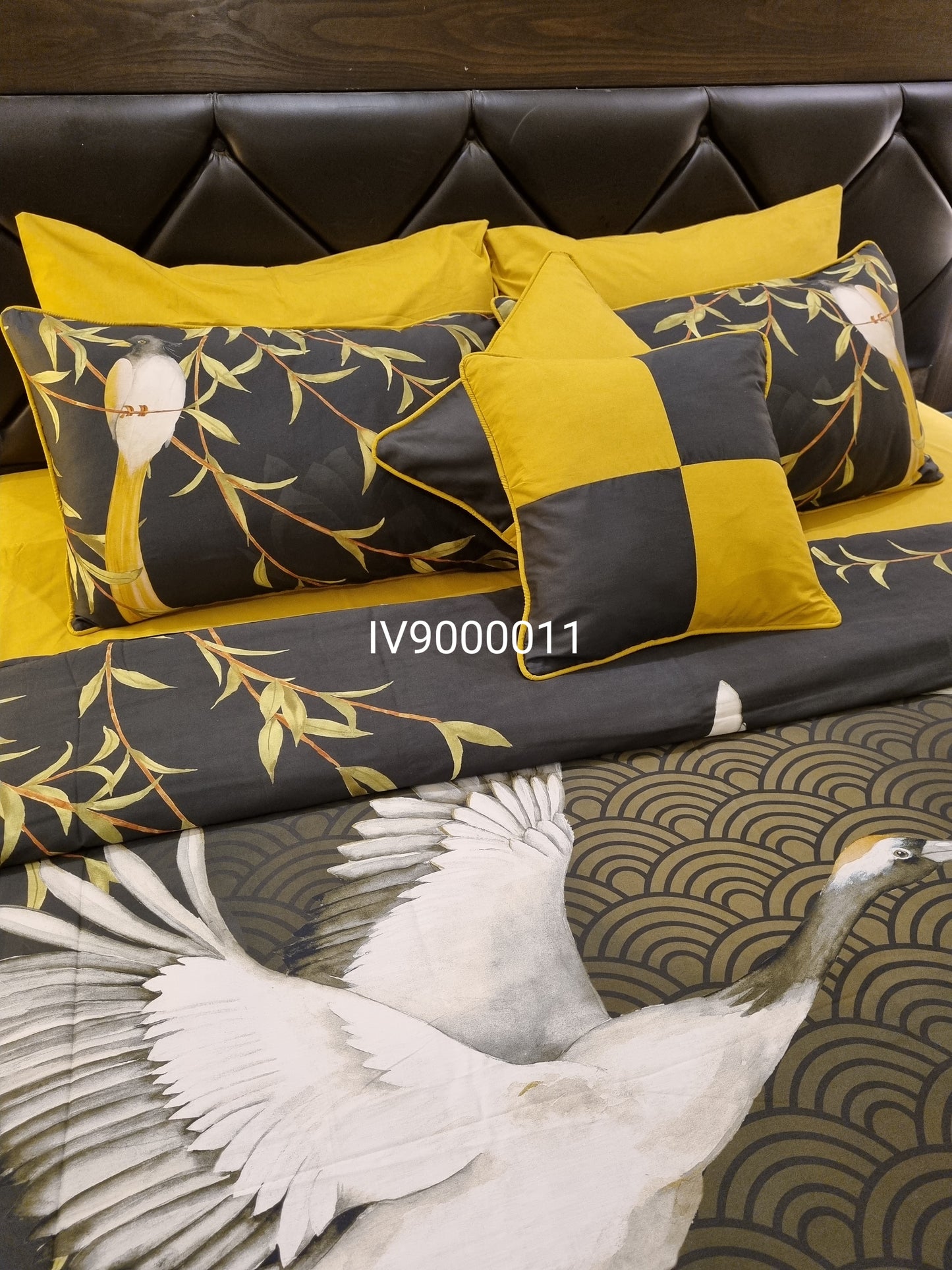 IV900011 Luxury Cotton Satin Comforter Set - Light Filling