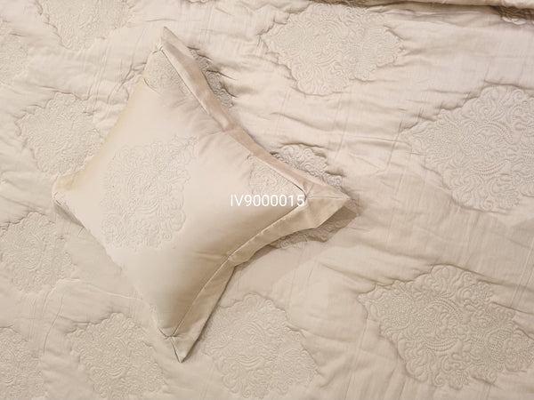 IV9000015 Luxury Cotton Satin Bed Spread Set - Light Filling