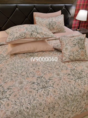 IV9000060 Luxury Cotton Satin Comforter Set - Light Filling