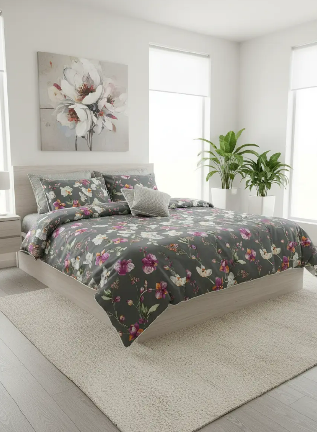 IV712 Cotton Comforter Set - Light Filling