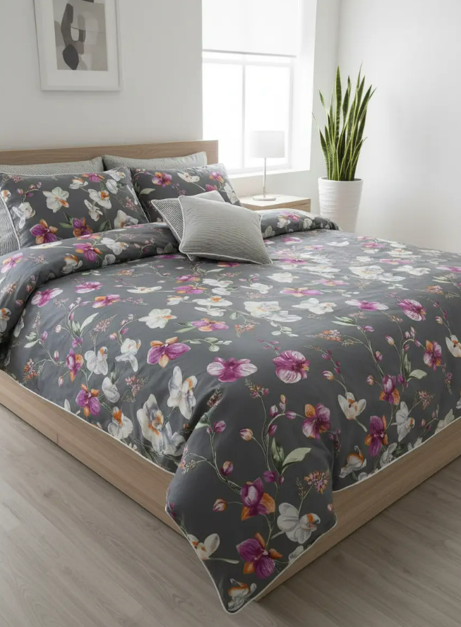 IV712 Cotton Comforter Set - Light Filling
