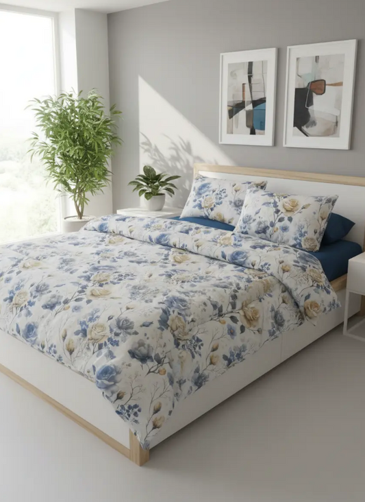 IV716 Cotton Comforter Set - Light Filling