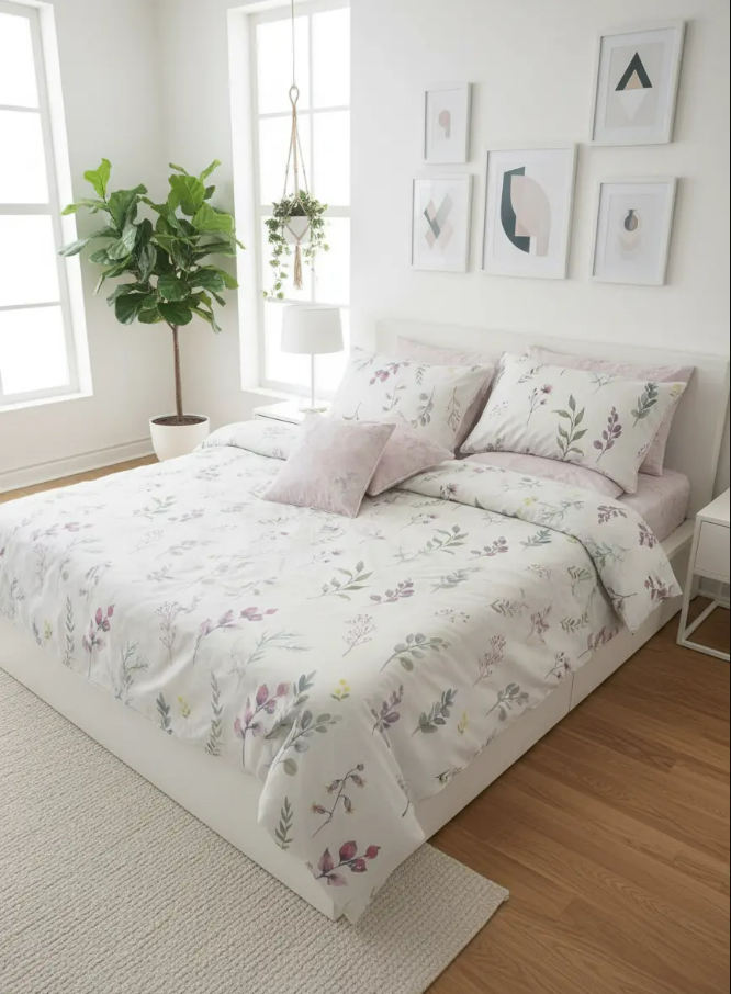IV720 Percale Cotton Duvet Cover Set - Without  Filling