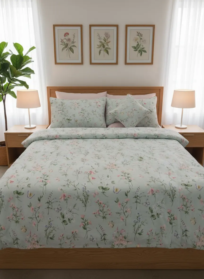IV721 Cotton Duvet Cover Set - Without Filling