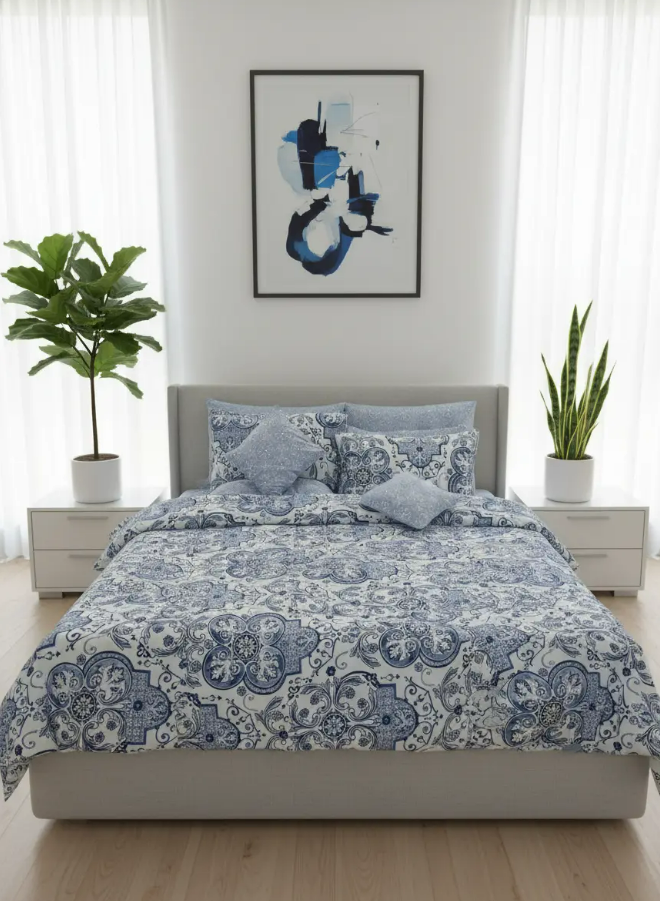 IV719 Cotton Duvet Cover Set - Without Filling