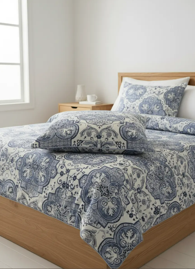 IV719 Cotton Comforter Set - Light Filling