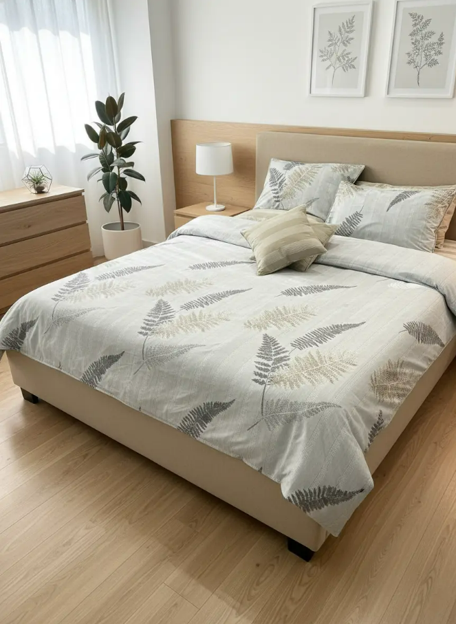 IV723 Cotton Comforter Set - Light Filling