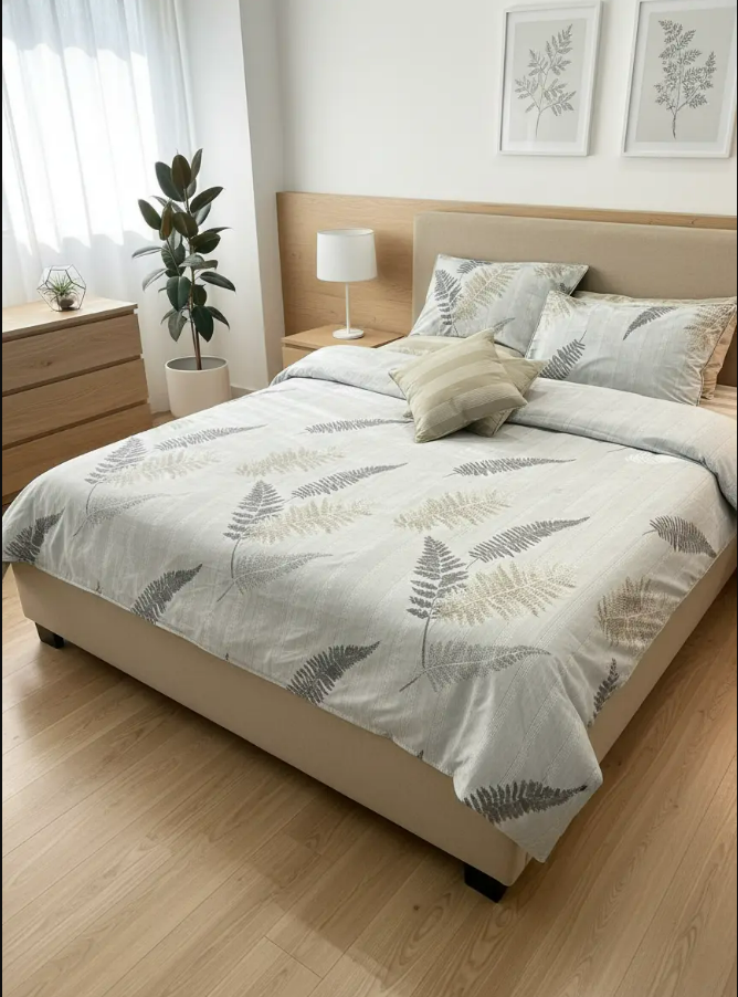 IV723 Cotton Comforter Set - Light Filling