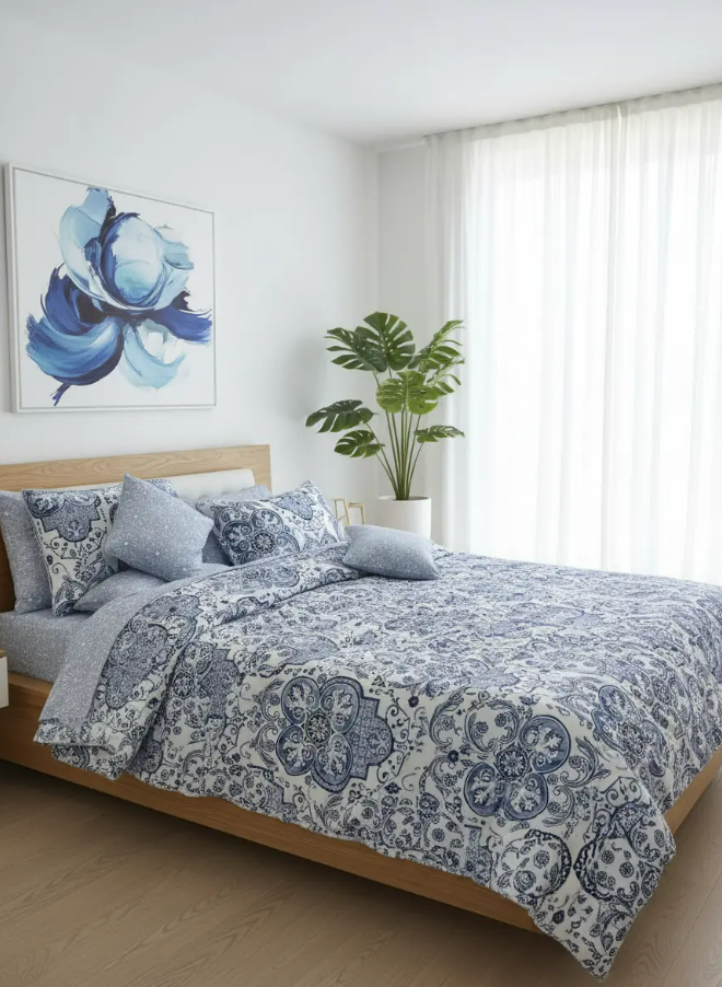 IV719 Cotton Comforter Set - Light Filling