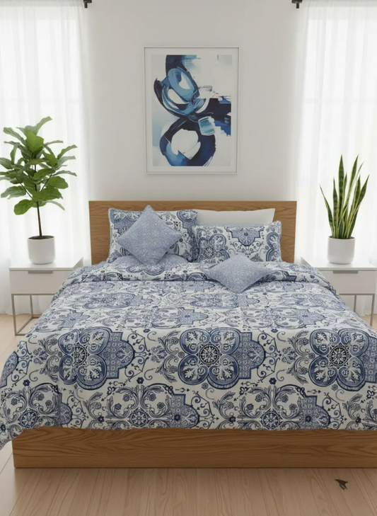 IV719 Cotton Comforter Set - Light Filling
