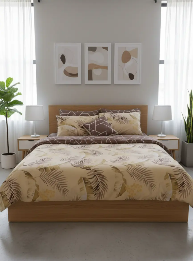 IV689 Cotton Comforter Set - Light Filling