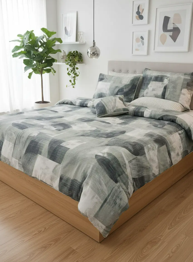 IV725 Cotton Comforter Set - Light Filling